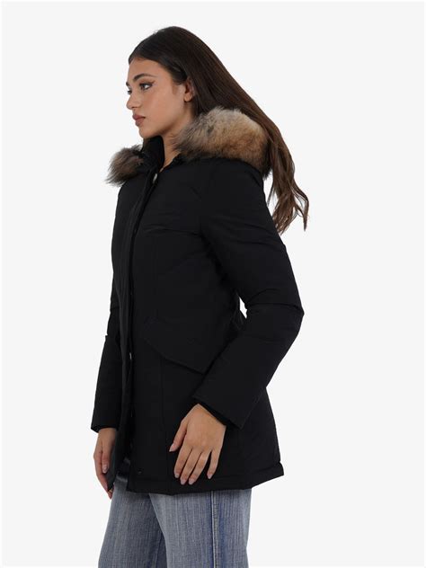 Arctic Parka in Urban Touch con pelliccia removibile Donna nero .